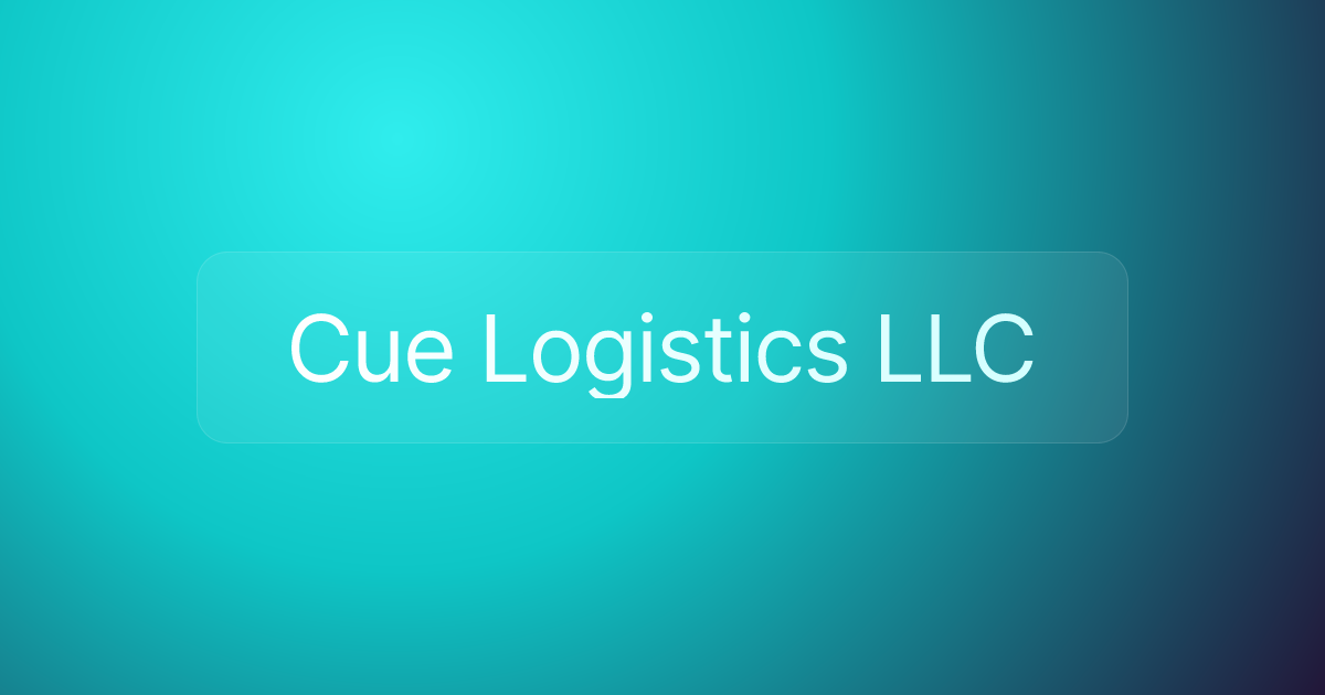 Cue Logistics LLC