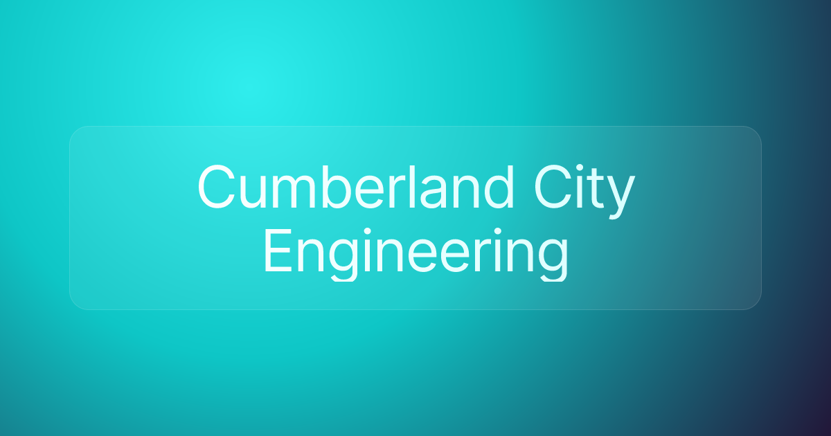 Cumberland City Engineering