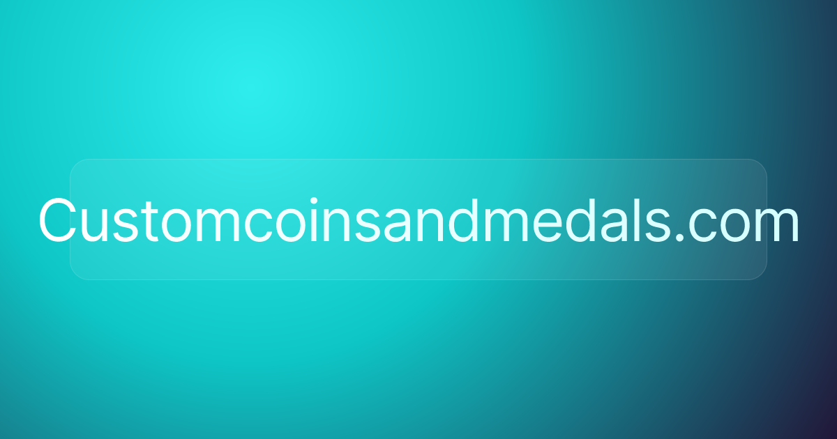Customcoinsandmedals.com