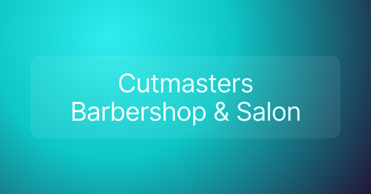 Cutmasters Barbershop & Salon