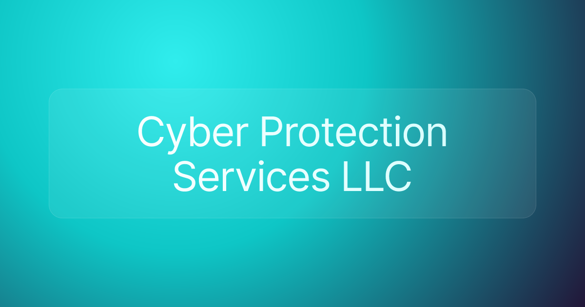 Cyber Protection Services LLC