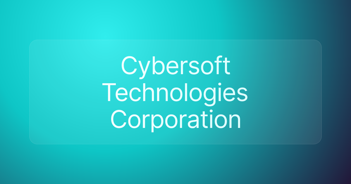 Cybersoft Technologies Corporation