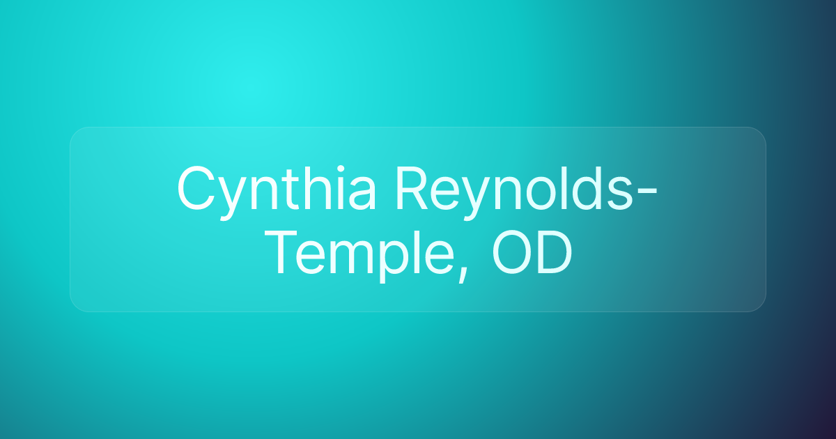 Cynthia Reynolds-Temple, OD