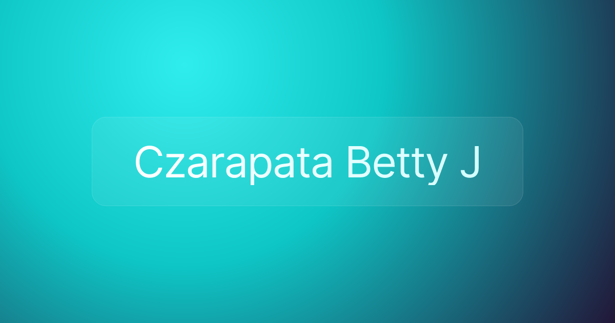 Czarapata Betty J