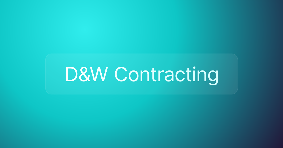 D&W Contracting