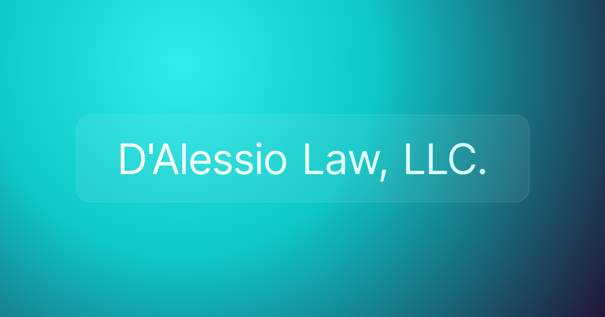D'Alessio Law, LLC.