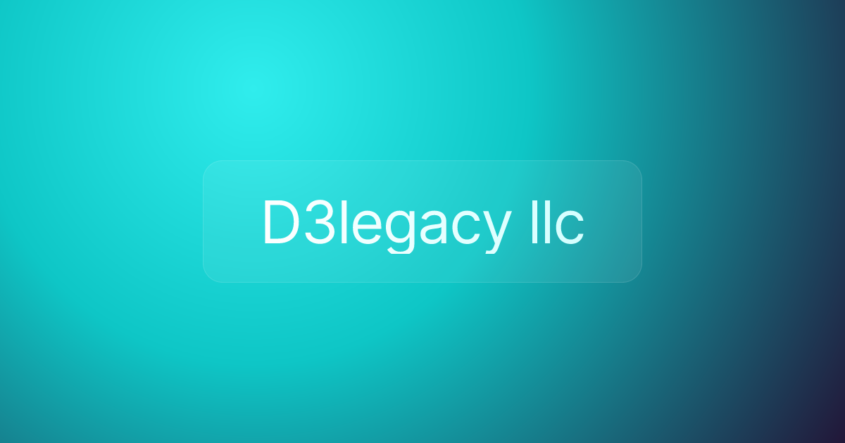 D3legacy llc