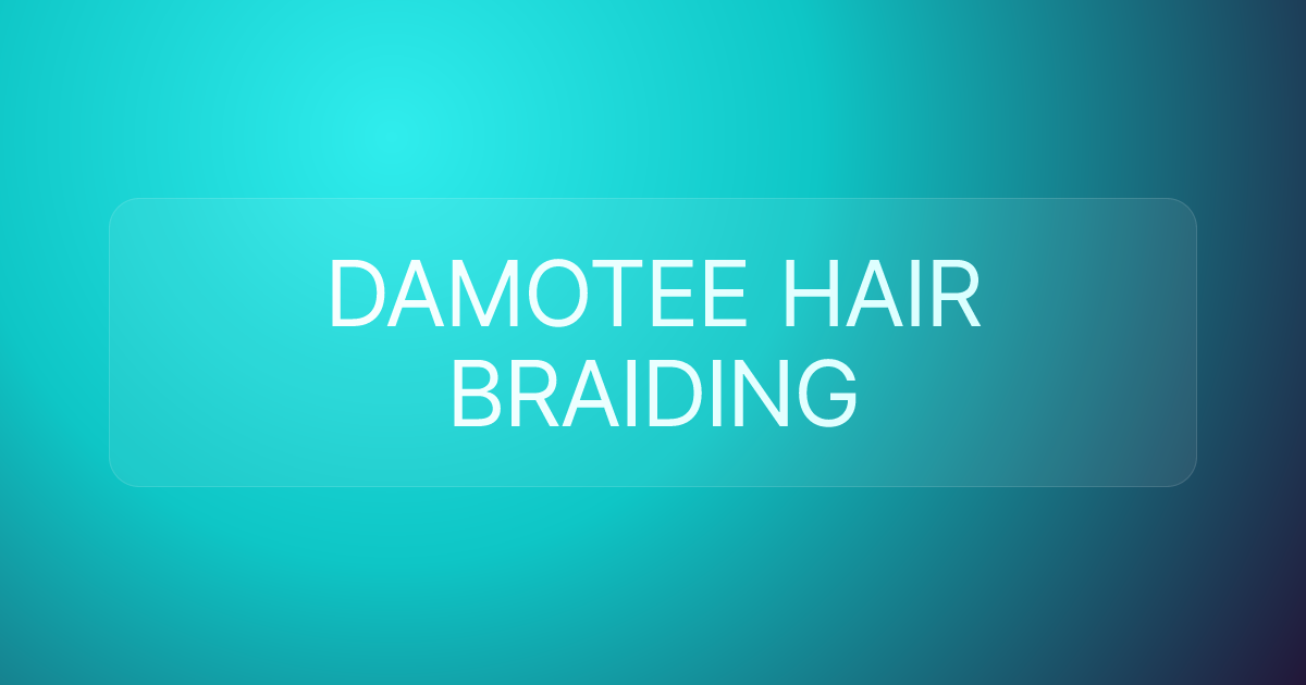DAMOTEE HAIR BRAIDING