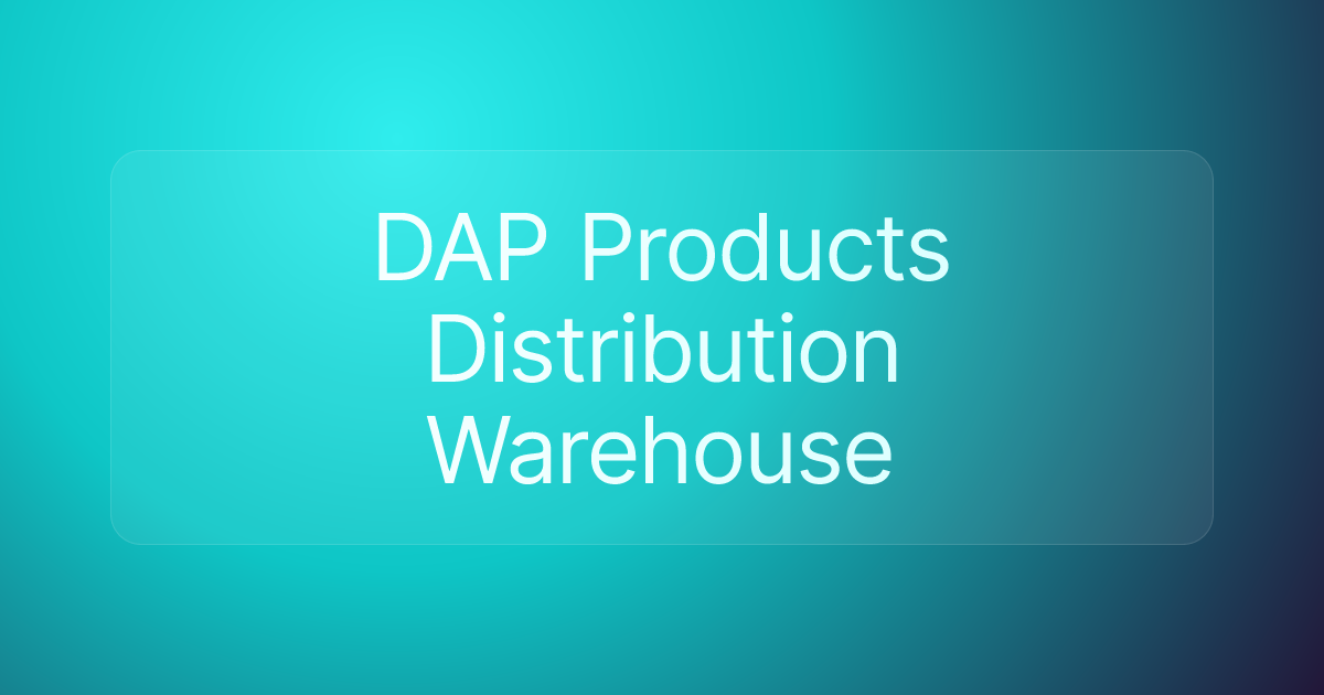 DAP Products Distribution Warehouse