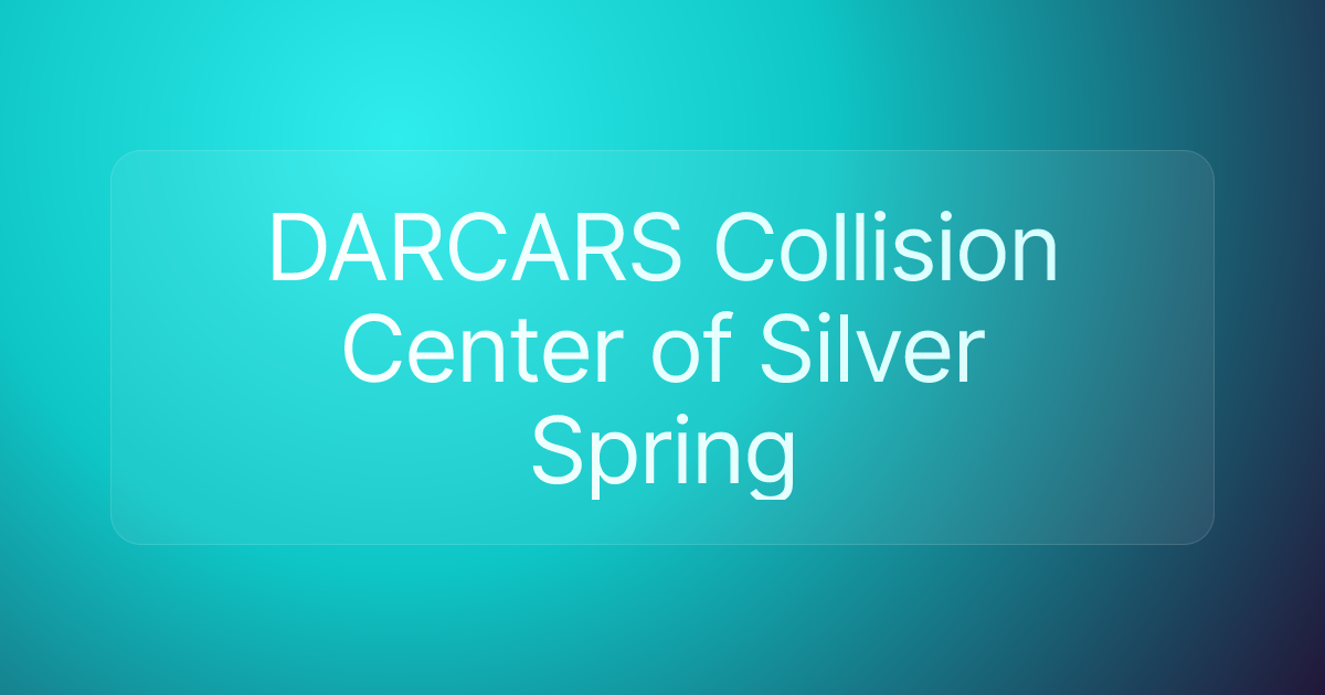 DARCARS Collision Center of Silver Spring