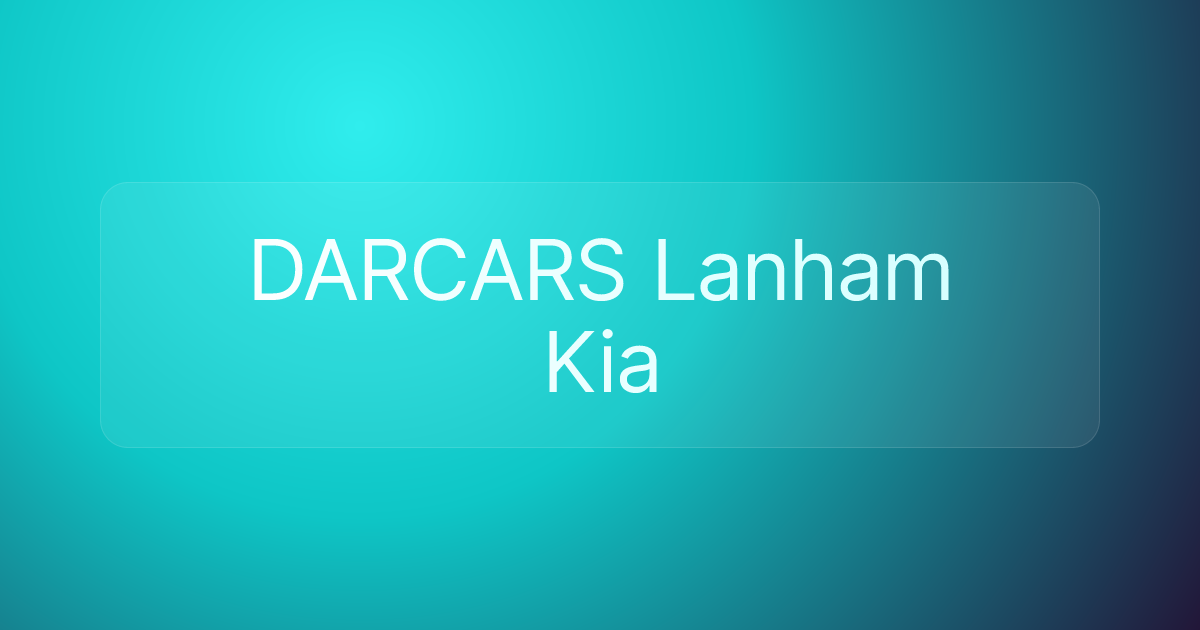 DARCARS Lanham Kia