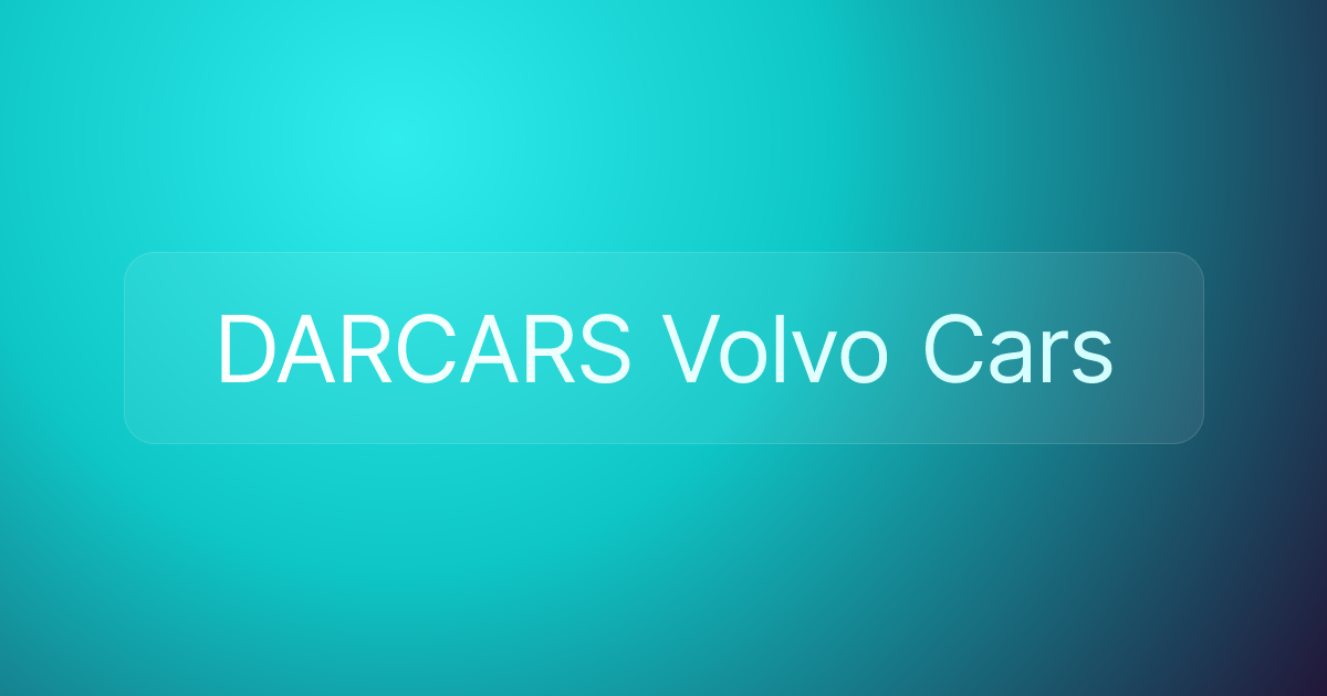 DARCARS Volvo Cars
