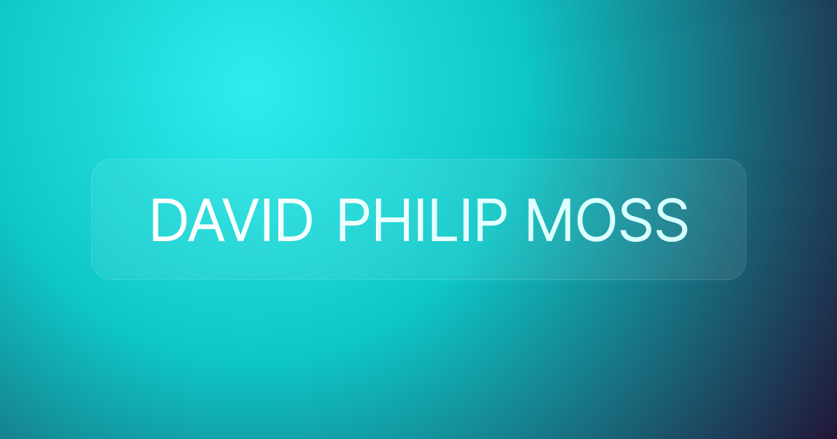 DAVID PHILIP MOSS