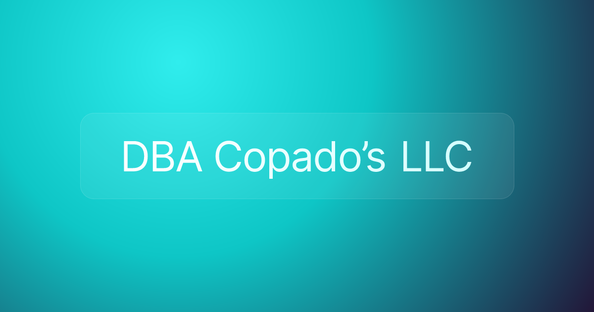 DBA Copado’s LLC