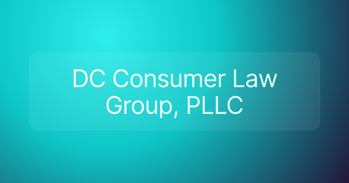 DC Consumer Law Group, PLLC
