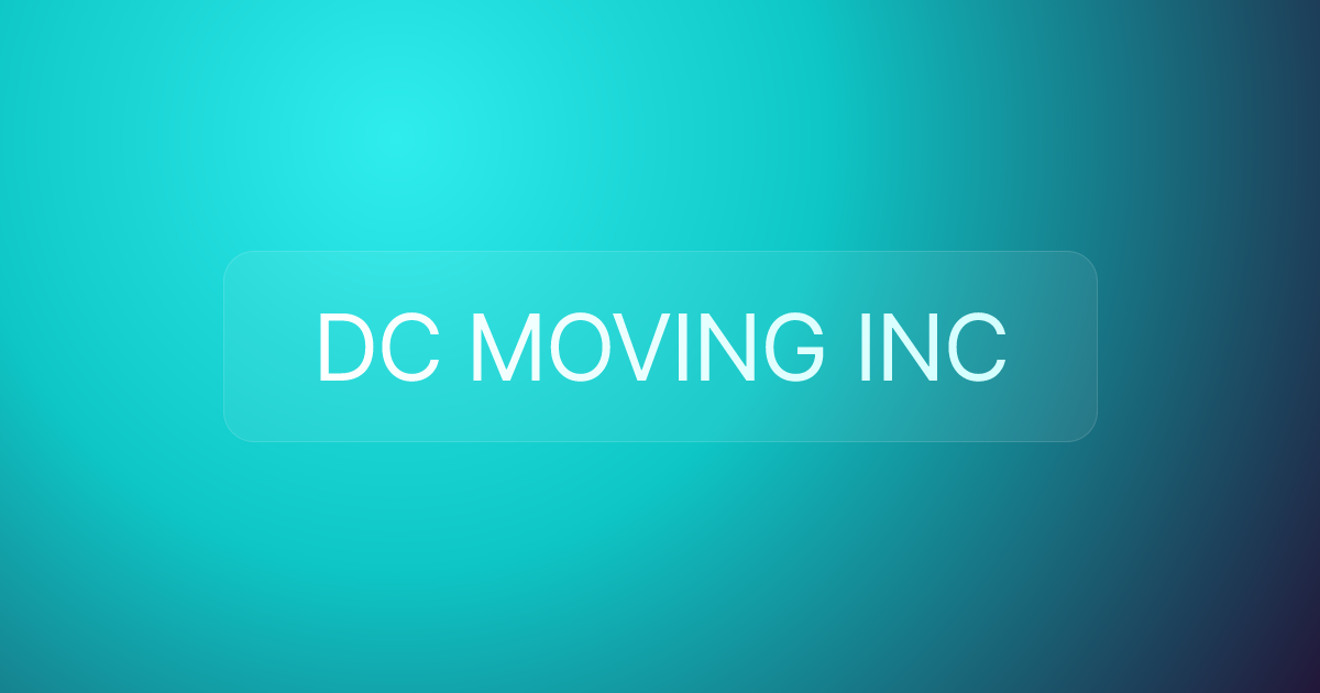 DC MOVING INC