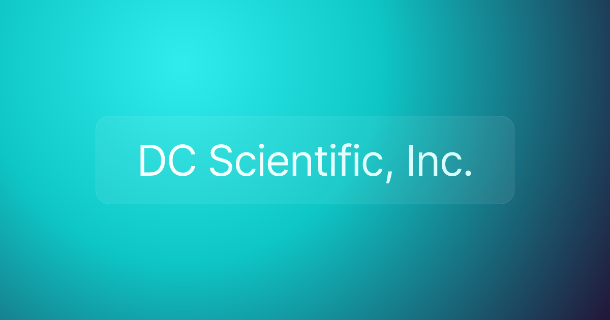 DC Scientific, Inc.