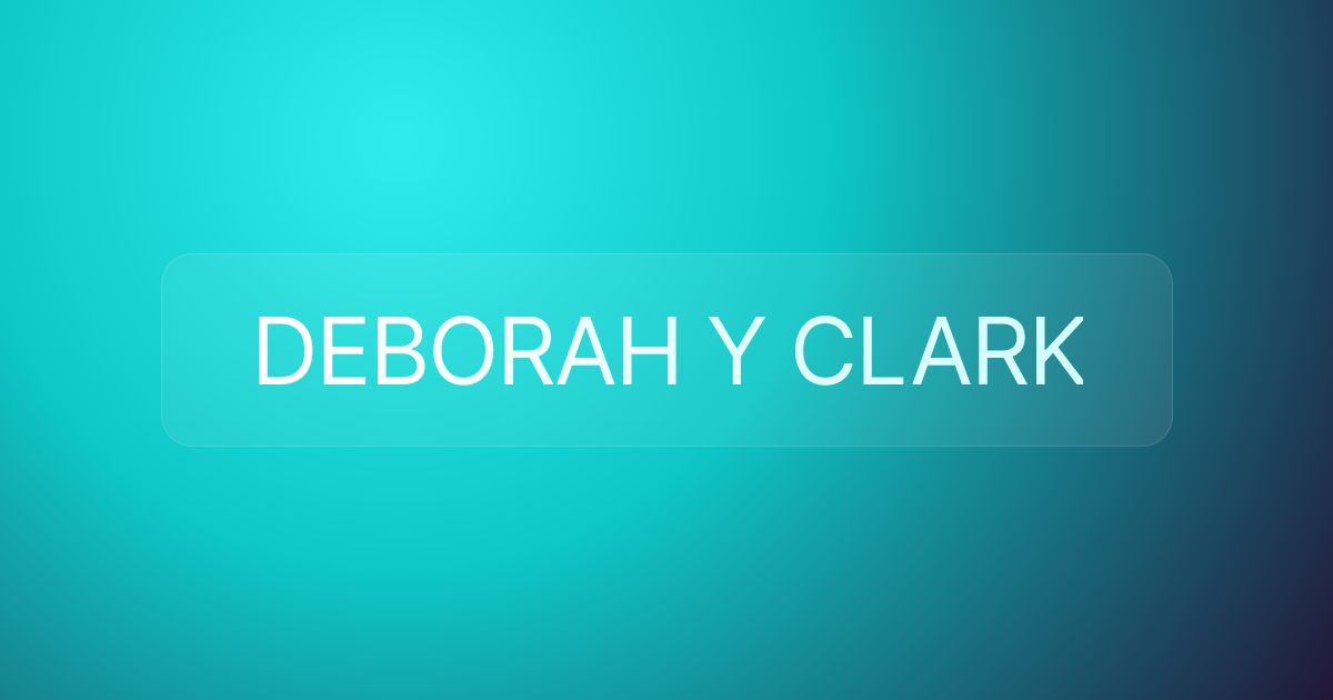 DEBORAH Y CLARK