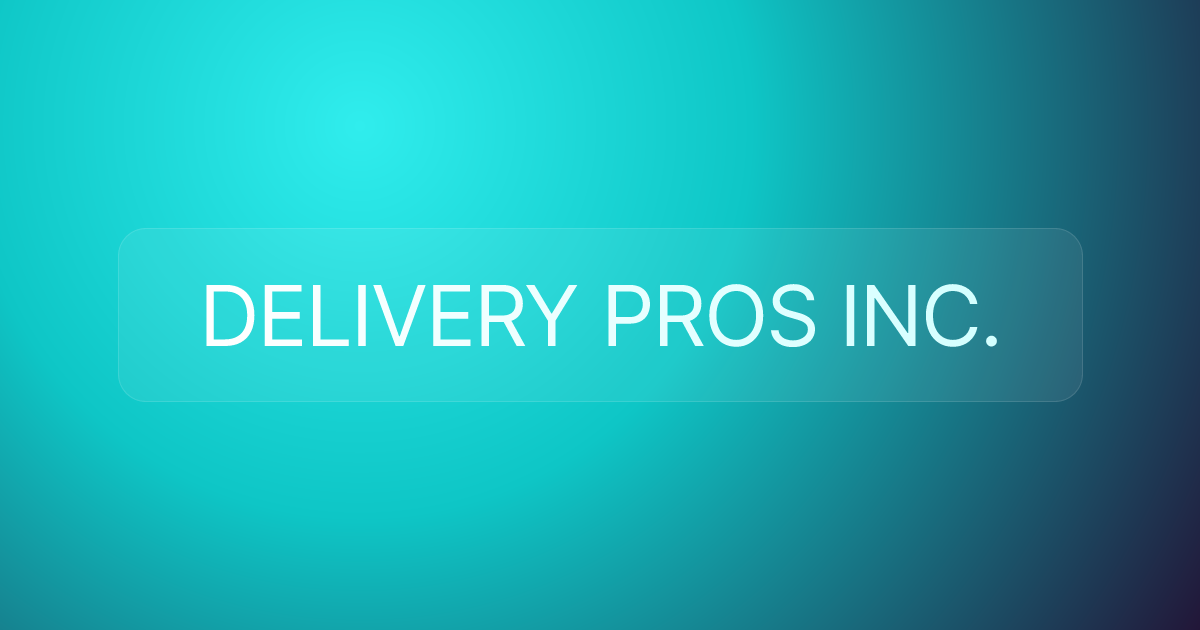 DELIVERY PROS INC.