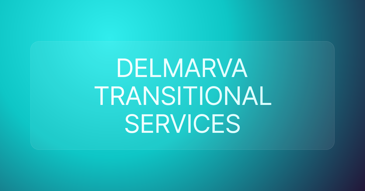 DELMARVA TRANSITIONAL SERVICES