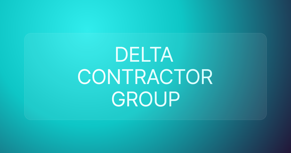 DELTA CONTRACTOR GROUP