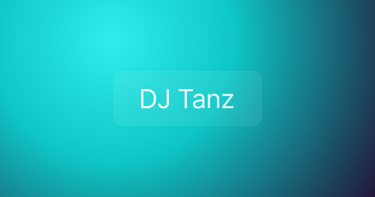 DJ Tanz