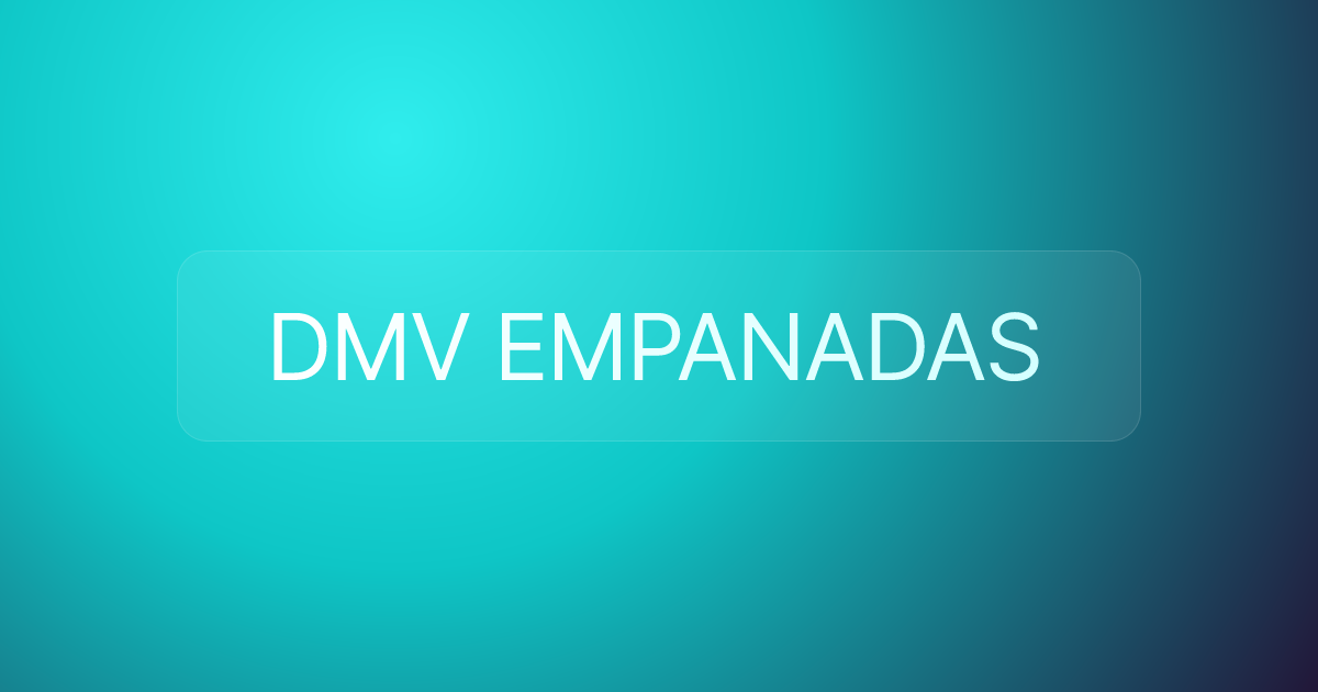 DMV EMPANADAS