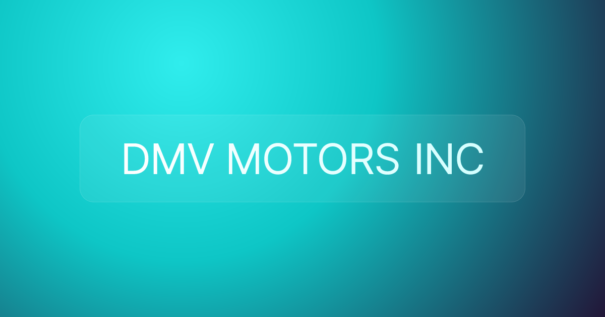 DMV MOTORS INC