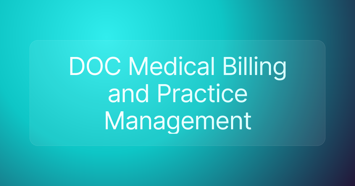 DOC Medical Billing and Practice Management