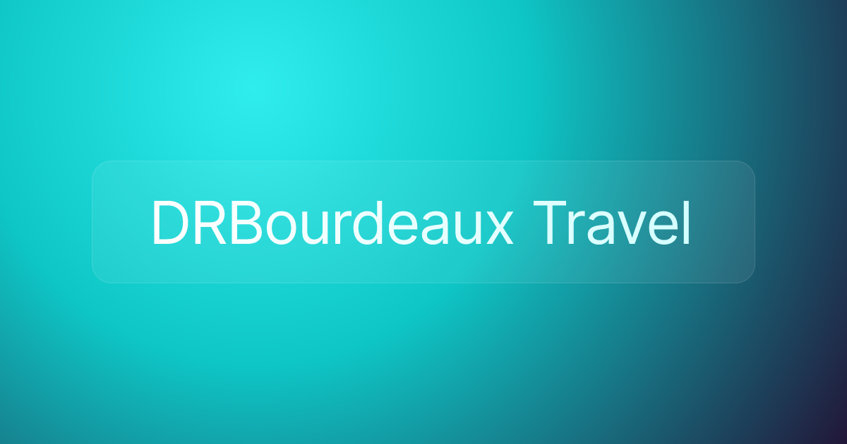 DRBourdeaux Travel