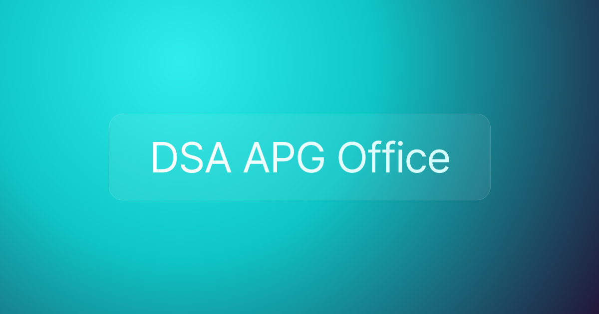 DSA APG Office