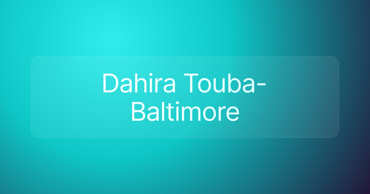 Dahira Touba-Baltimore