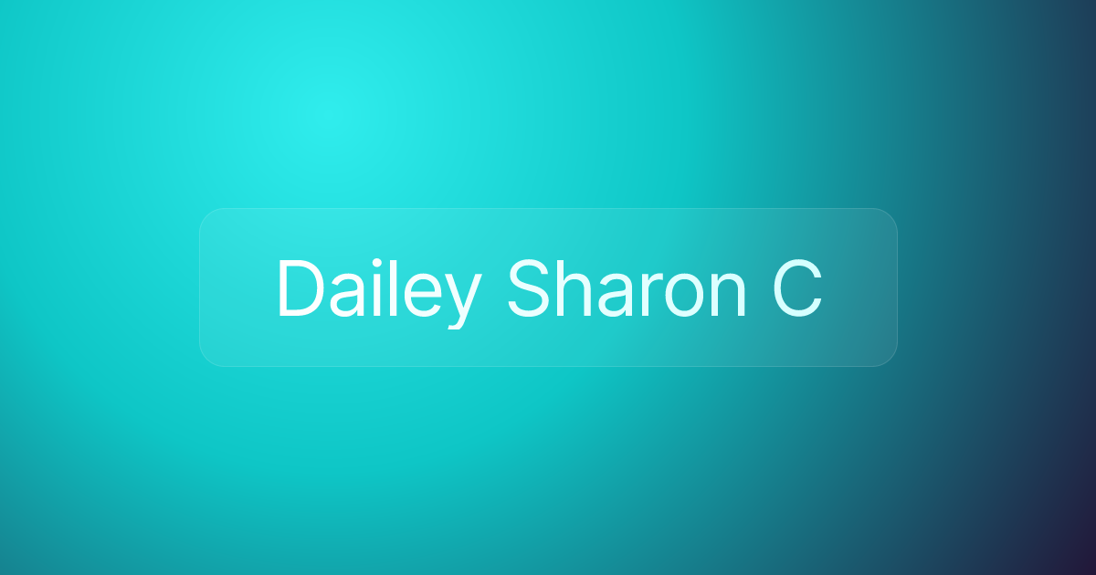 Dailey Sharon C