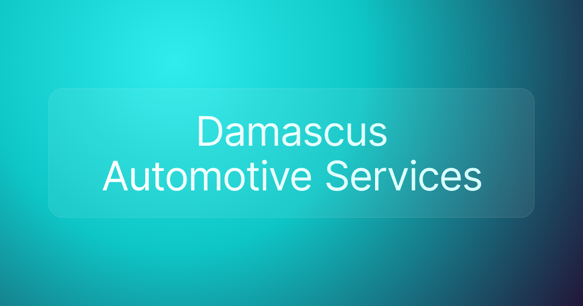 Damascus Automotive Services