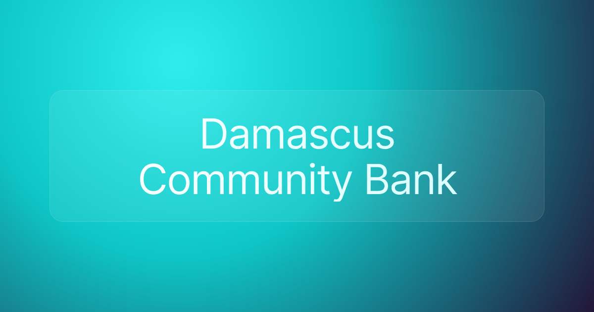 Damascus Community Bank