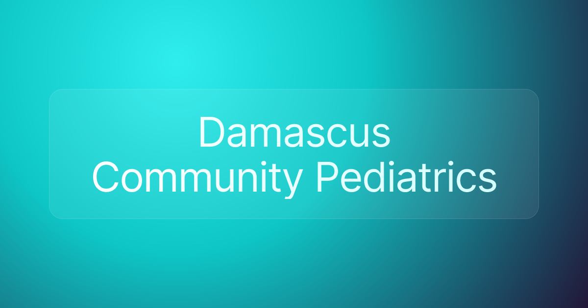 Damascus Community Pediatrics