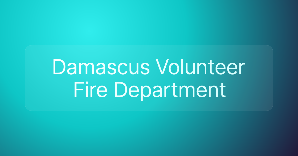 Damascus Volunteer Fire Department