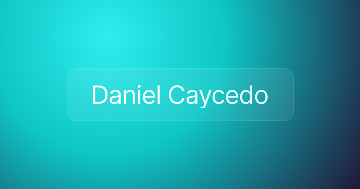 Daniel Caycedo