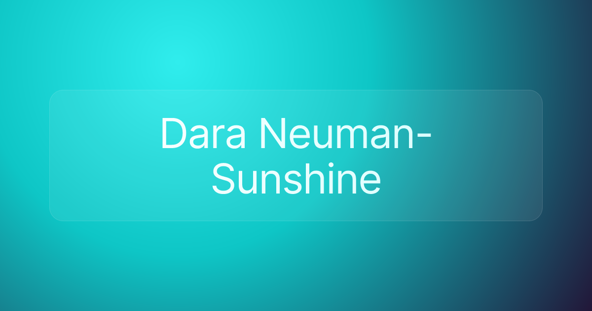 Dara Neuman-Sunshine