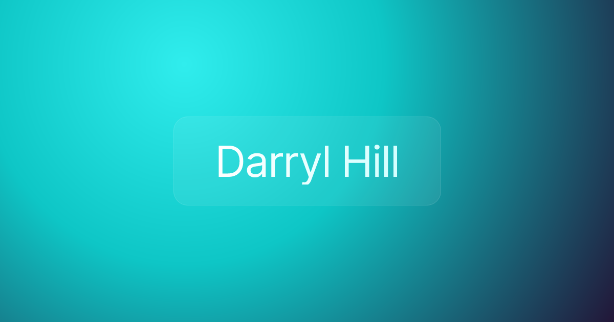 Darryl Hill