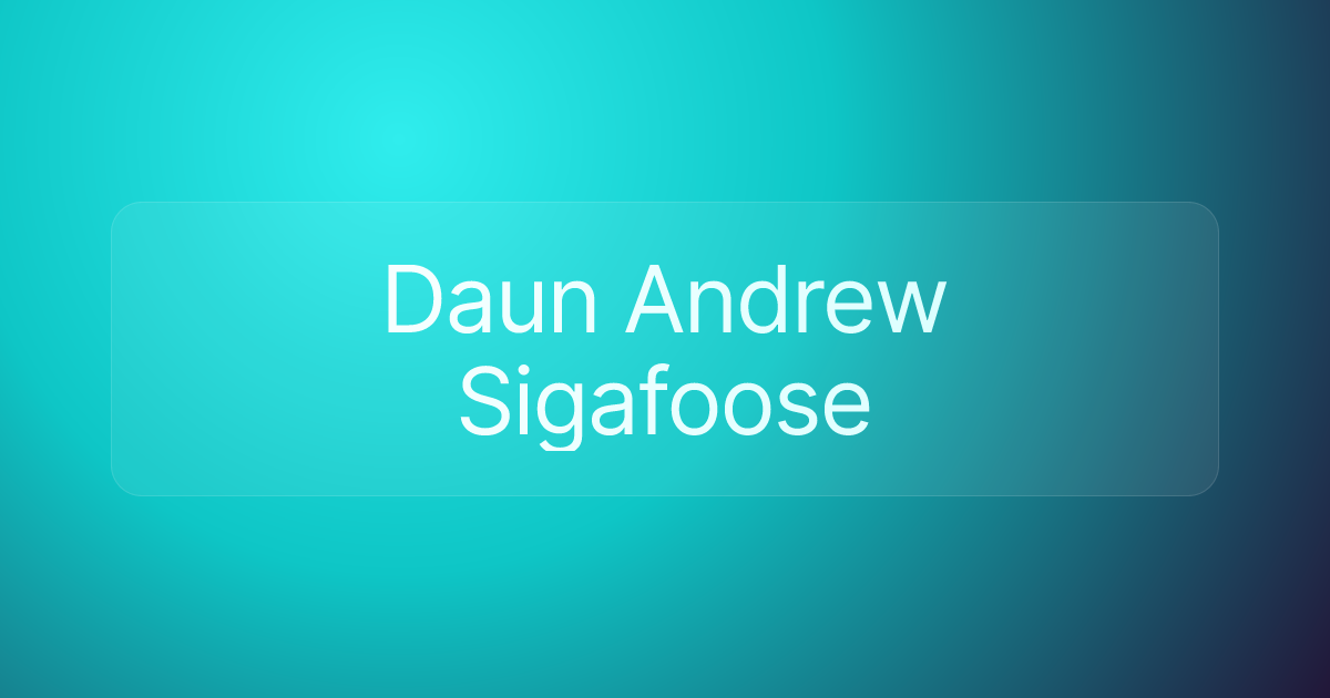 Daun Andrew Sigafoose