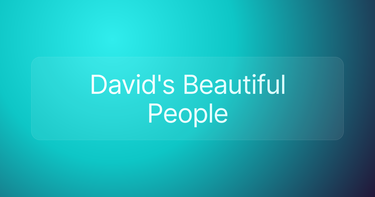 David's Beautiful People