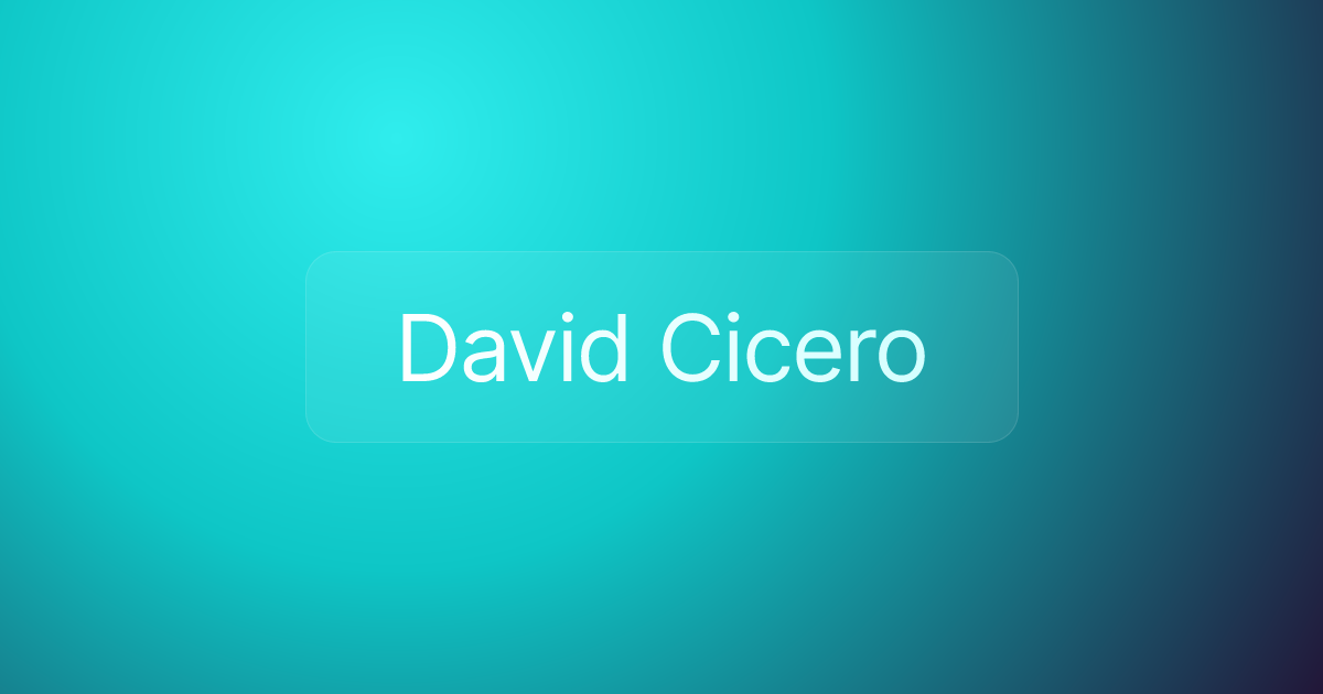 David Cicero