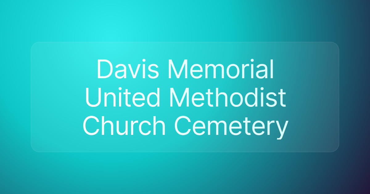 Davis Memorial United Methodist Church Cemetery