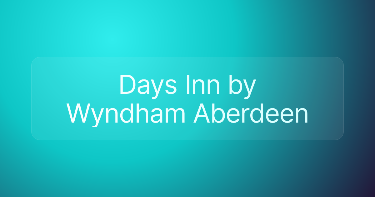 Days Inn by Wyndham Aberdeen