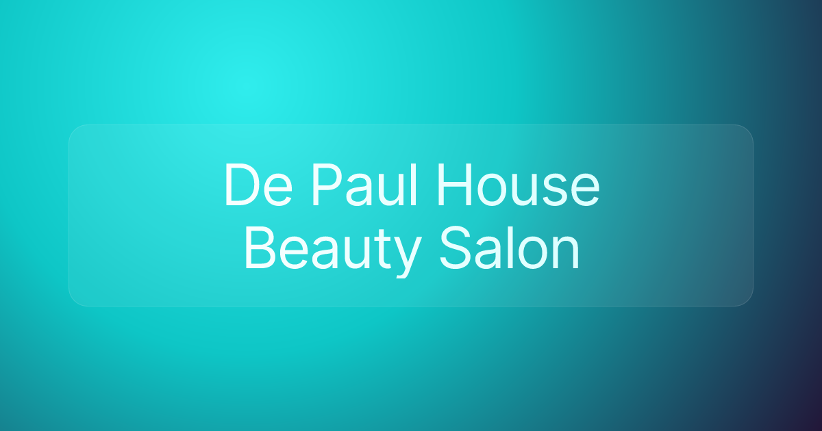 De Paul House Beauty Salon