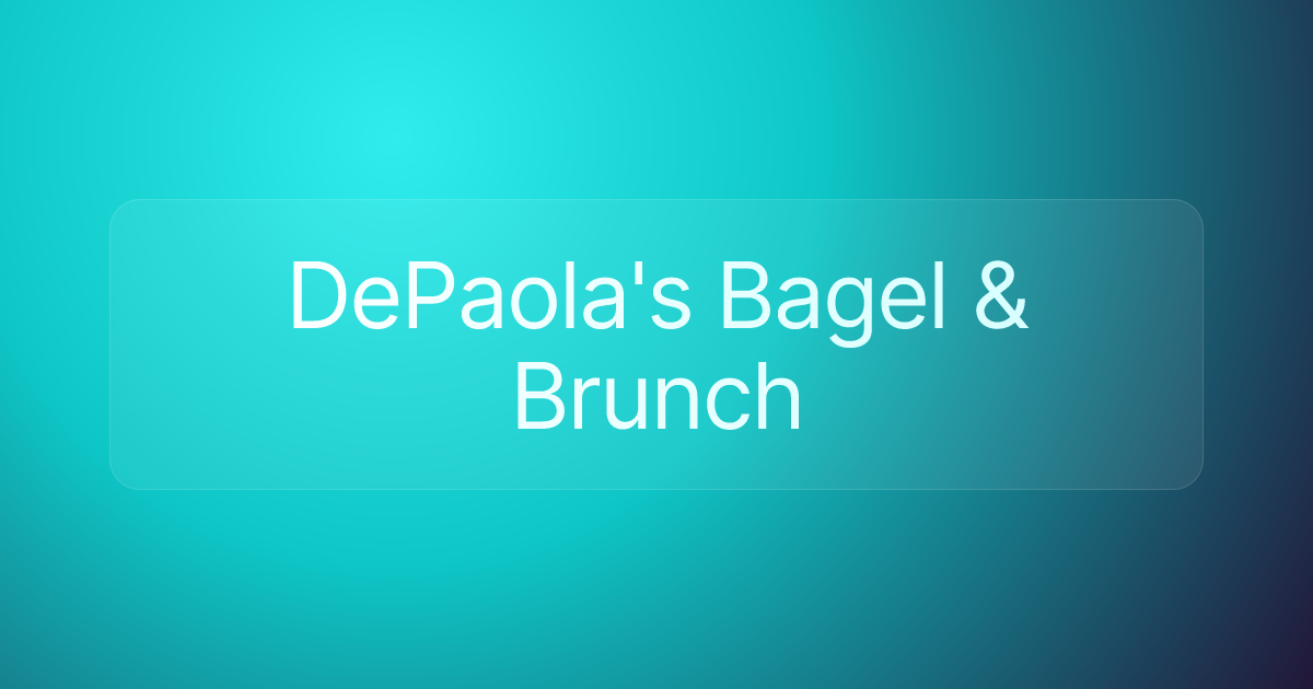 DePaola's Bagel & Brunch