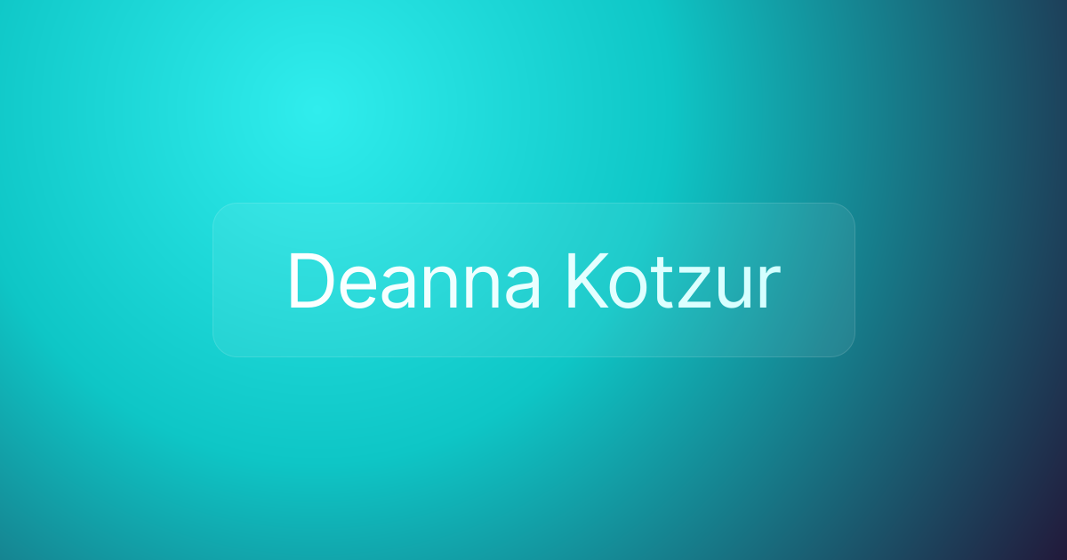 Deanna Kotzur