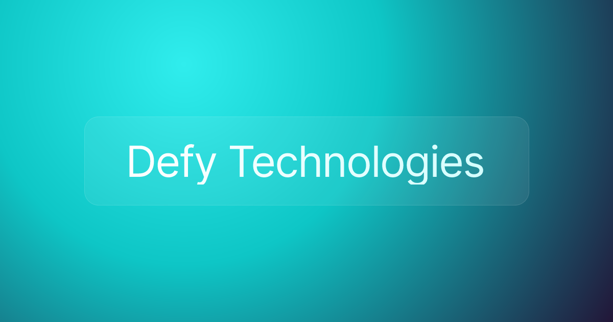 Defy Technologies