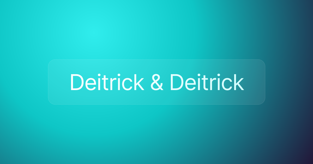 Deitrick & Deitrick